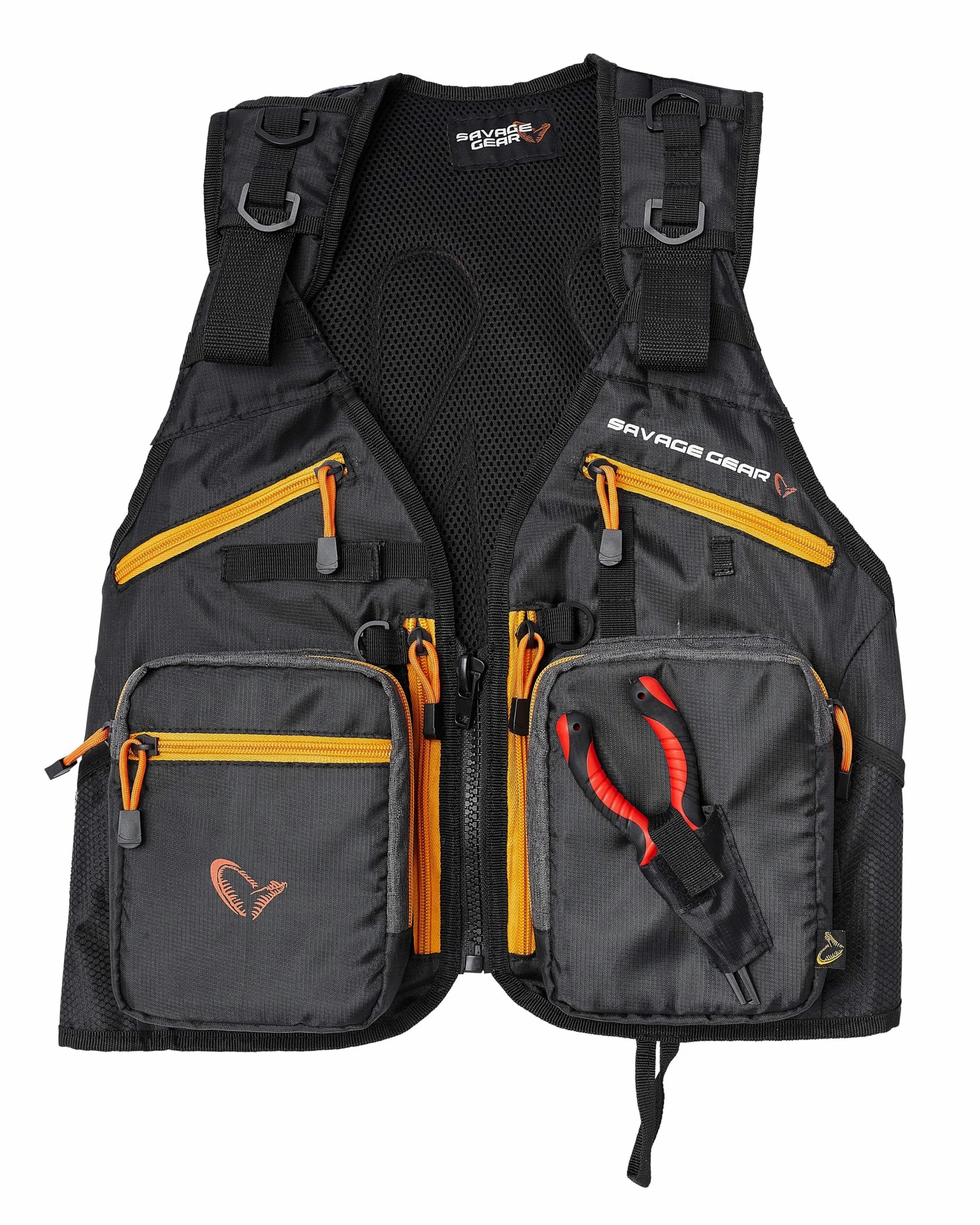 Savage Gear Unisex Pro-Tact Spinning Vest, Schwarz, Einheitsgröße