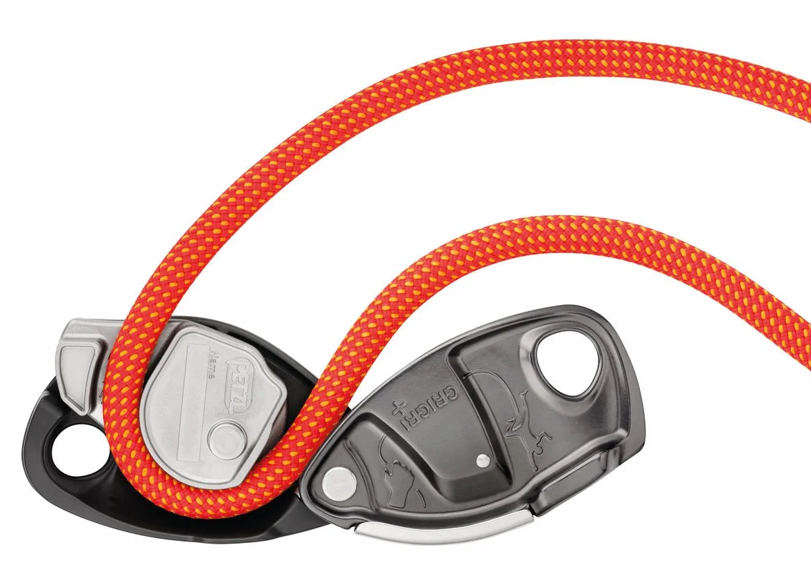 PETZL GRIGRI + Belay Device with Cam-Assisted Blocking and Anti-Panic Handle, Suitable for Learners and Intensive Use