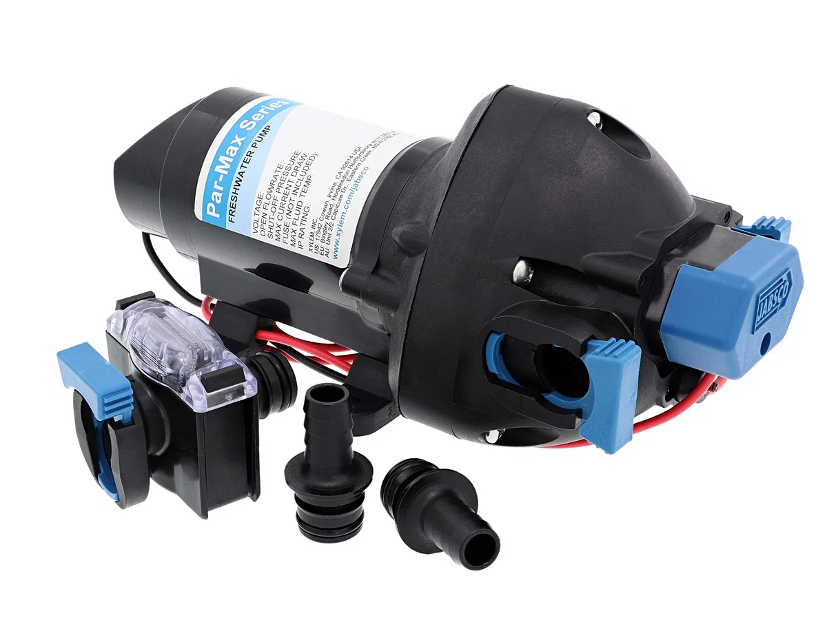 Jabsco 31395-2512-3A Par-Max 3 Meerwasser-Frischwasserpumpe: 12 V, 3 GPM, Abschaltung bei 25 PSI