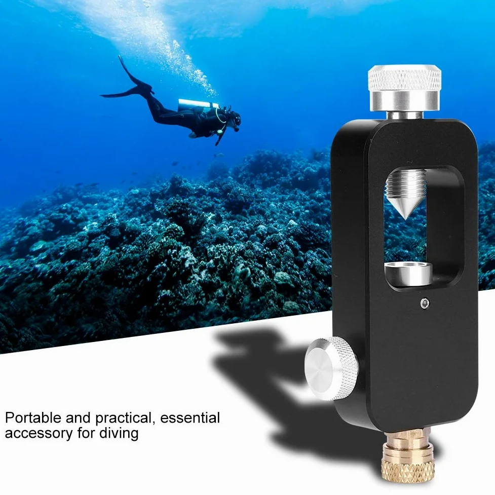 VGEBY Scuba Refill Adapter, Aluminiumlegierung, Durable Design for Scuba Cylinder Refill Station, Easy Oxygen Tank Filling Adapter, for Divers and Underwater Activities