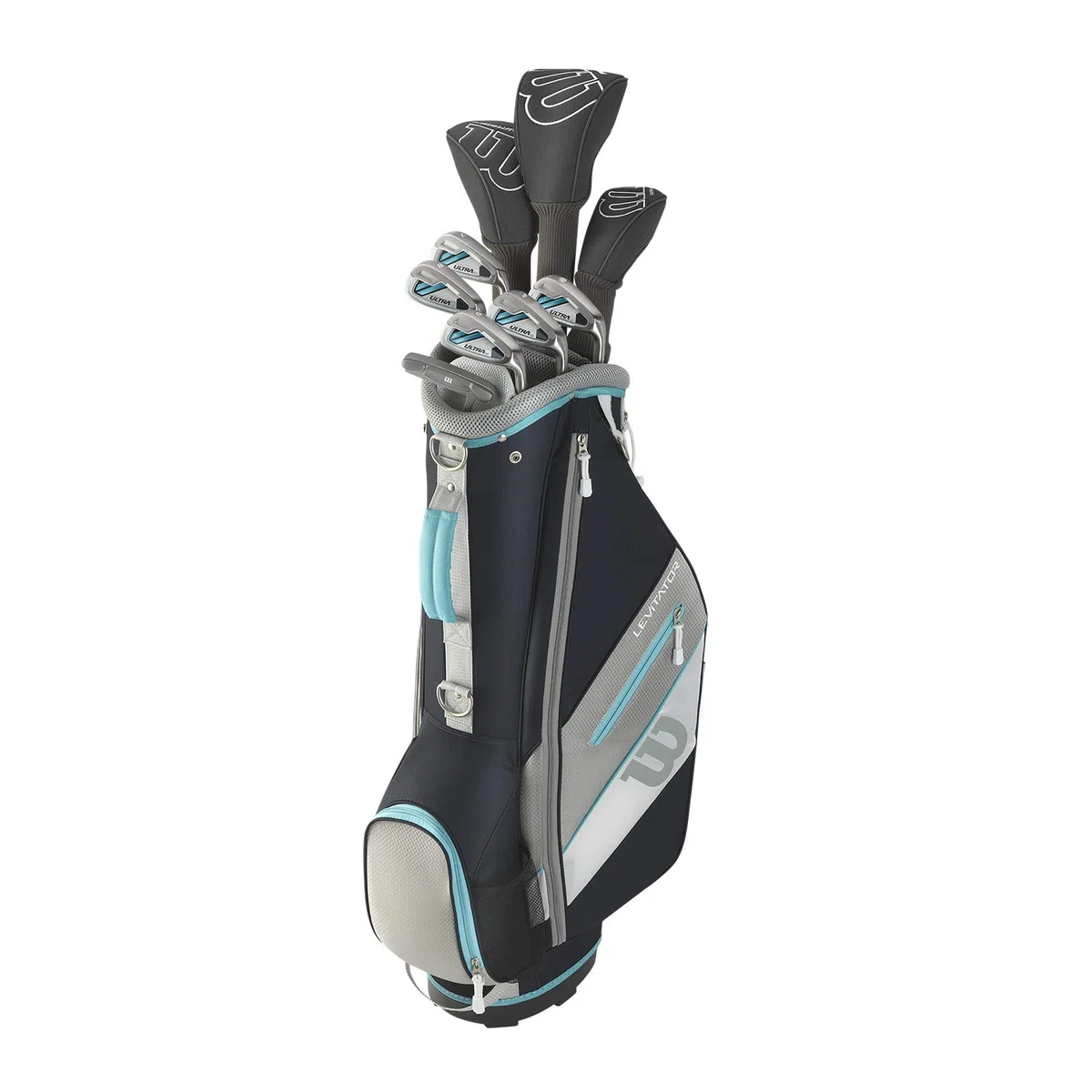 WILSON Ultra XD Damen Golfschläger Set Mit Carttasche Golf Komplettset Eisen Hölzer Driver Bag Graphit Schaft