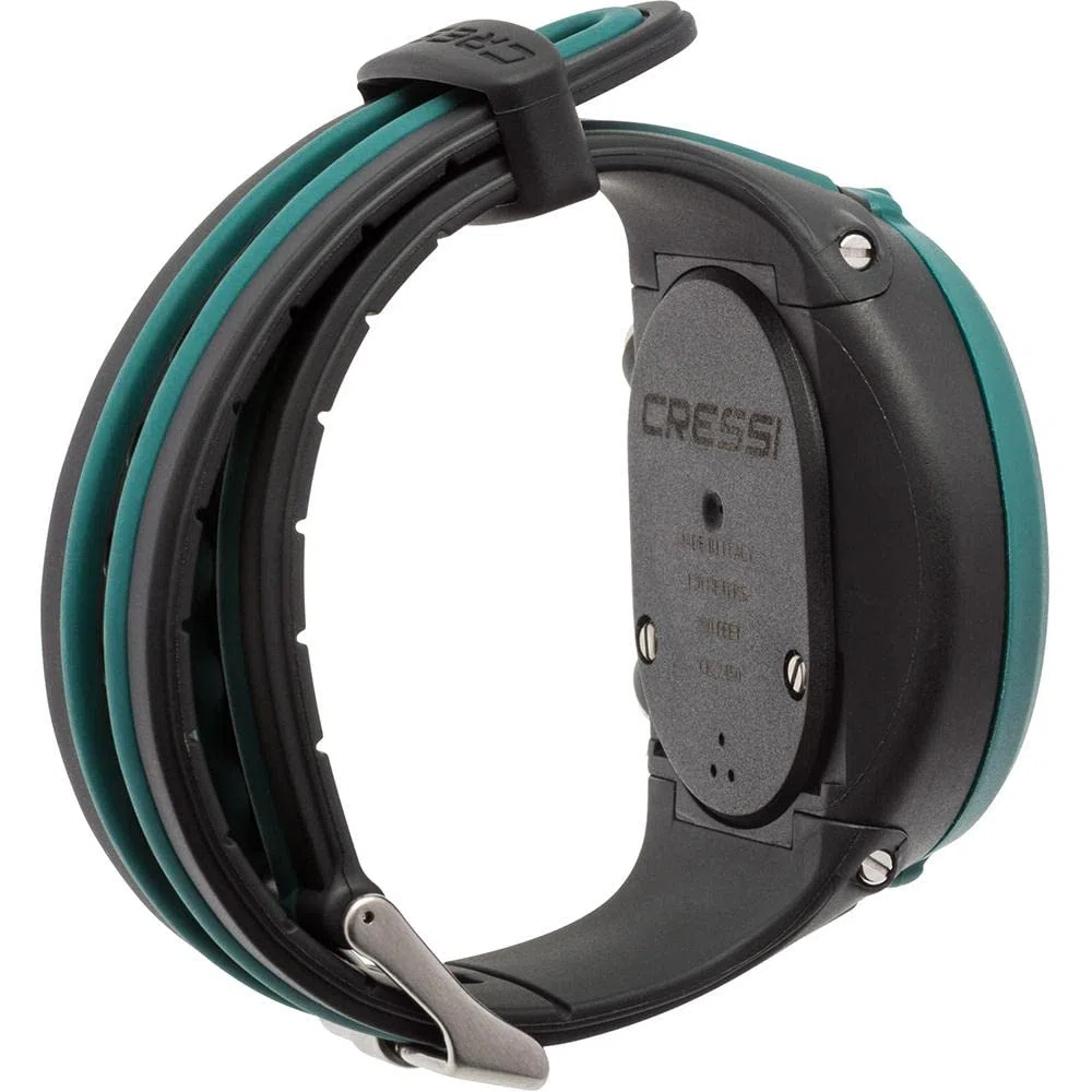 Cressi Nepto Apnoetauchcomputer Armbanduhr – Hergestellt in Italien – Taravana- und Lungenödemschutz – Hochkontrast-Display, 120 Meter wasserdicht – Lange Batterielaufzeit, Gezeitenanzeige