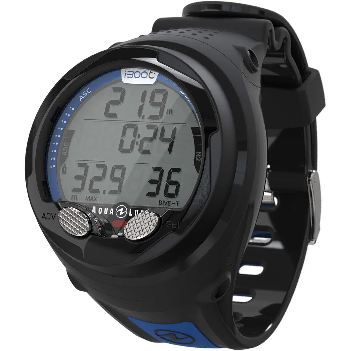 Aqualung i300C Tauchcomputer, Bluetooth, Aqua Lung 3-Gas Dive Computer, Intuitive Navigation, Vier Betriebsarten, Höhenanpassung, Ideal zum Tauchen