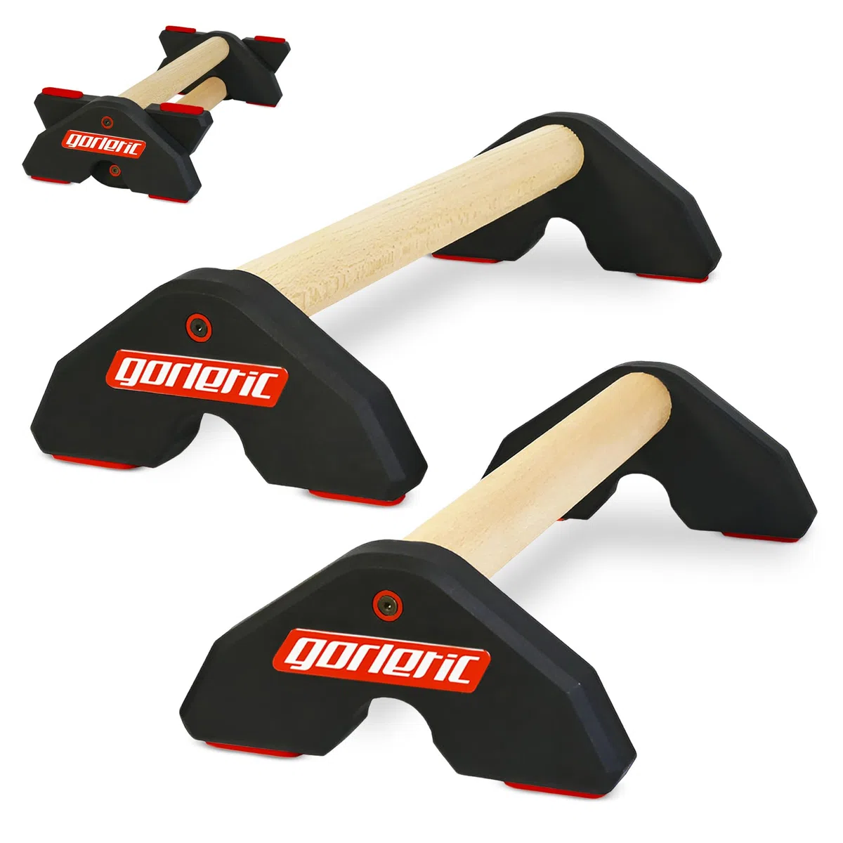 LowFit PRO Gorletic Calisthenics Parallettes - Gymnastik Parallettes, einfacher Transport, Athleten getestet, Premium Magnetic Design