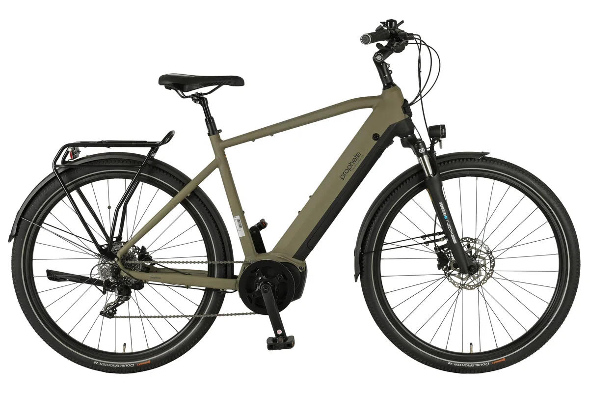 Prophete Entdecker 4.0 Trekking E-Bike 28 Zoll - 540 Wh - Integrierter Akku - Mittelmotor - 10-Gang Kettenschaltung - HDY. Scheibenbremse