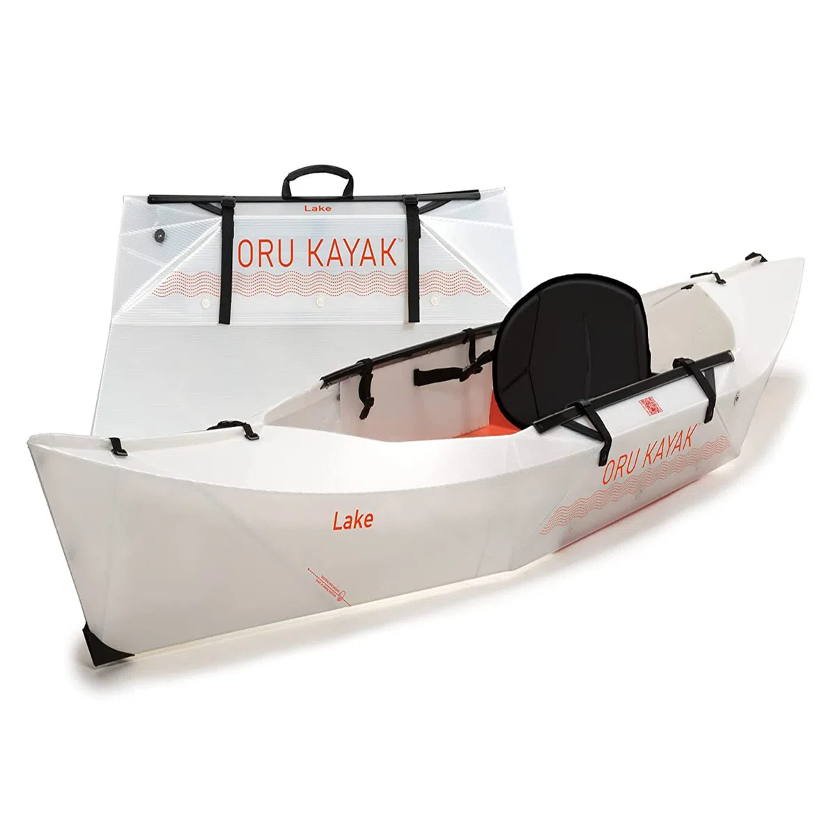 Oru Kayak Faltbares Kajak Lake | Stabil, faltbar, langlebig, leicht - Anfänger, Intermediär - Freizeitpaddeln auf Seen und Flüssen - Kapazität: 113 kg, Größe (aufgebaut): 274 x 81 cm, 7,7 kg