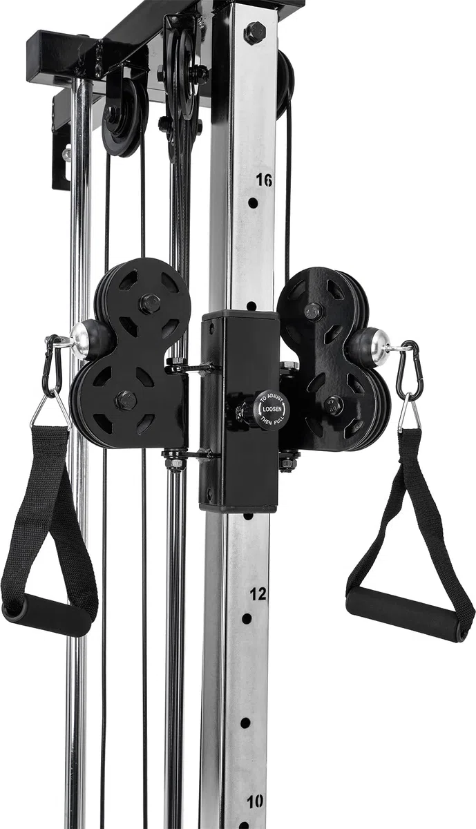 Bad Company Kabelzug-Station für die Wandmontage I Kompakter Seilzug für das Homegym I BCA-137
