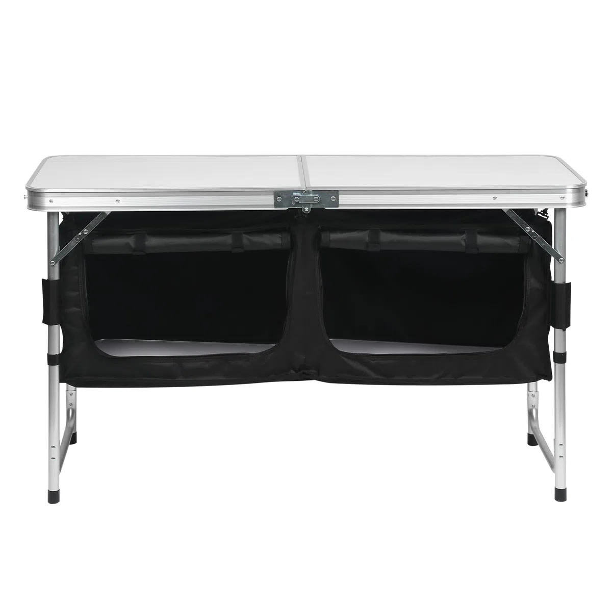 Campingküche,Outdoor Camping Küche,Schnell auf- und abgebaut Camping Schrank, Ink. Camping Möbel | Outdoor Camping Küche| mit Aluminiumgestell | Faltschrank,600D Schwarz