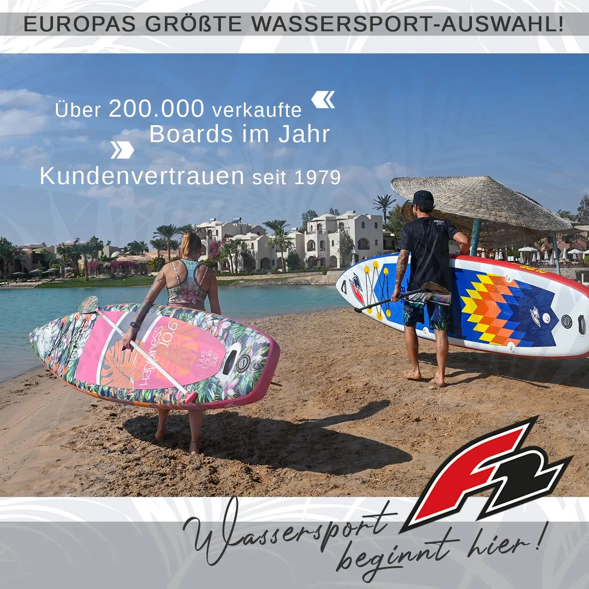 F2 Stand Up Paddle Board AXXIS - Damen SUP Größe wählbar Pink 2024/2025