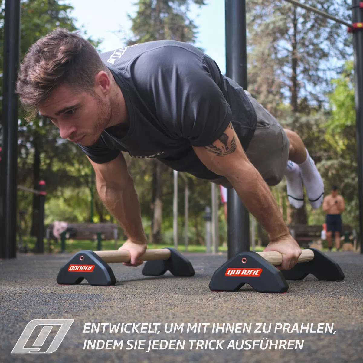 LowFit PRO Gorletic Calisthenics Parallettes - Gymnastik Parallettes, einfacher Transport, Athleten getestet, Premium Magnetic Design
