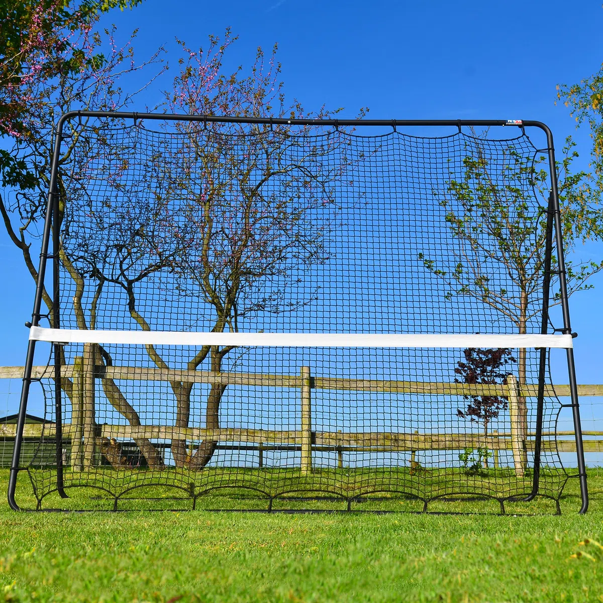 Vermont Tenniswand Garten (2,7m x 2,1m) | Verstellbares Tennis-Übungsnetz für drinnen und draußen – Vielseitig einsetzbar für Verschiedene Sportarten