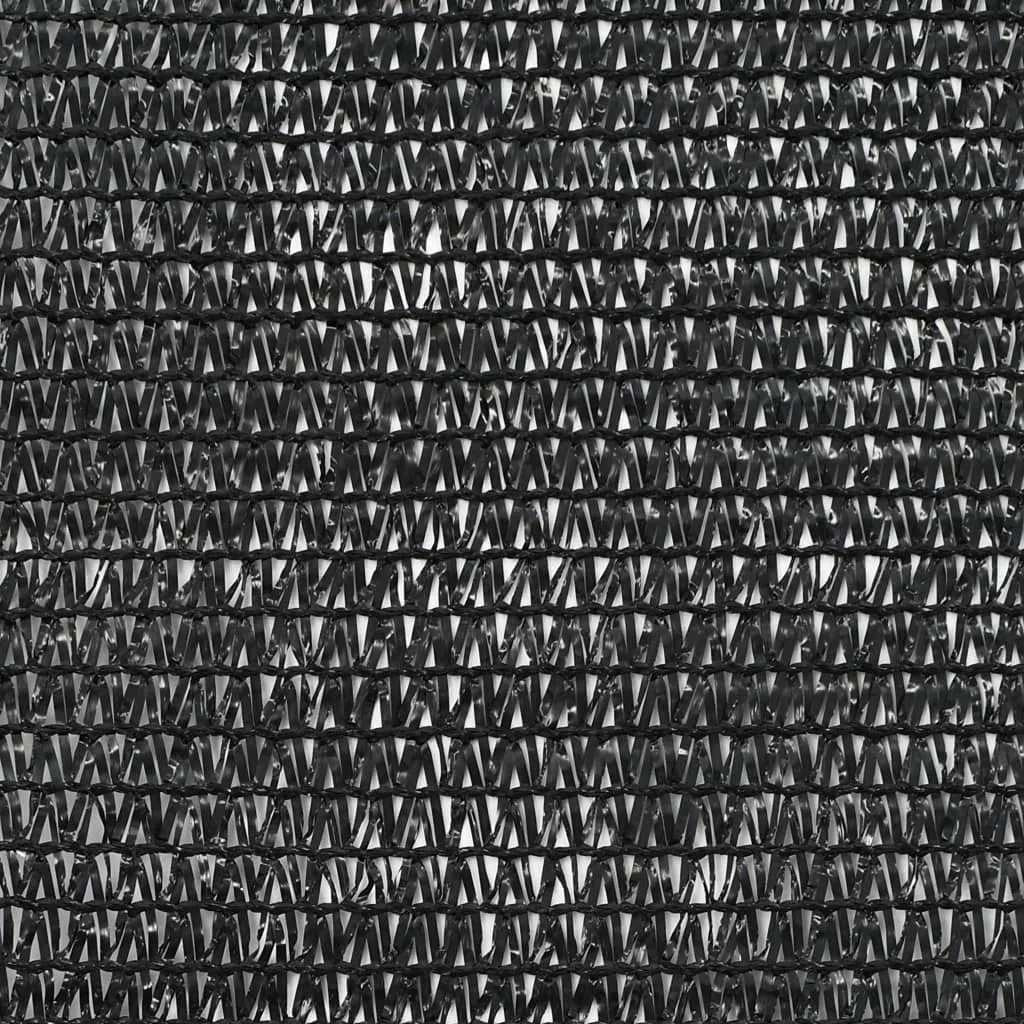 vidaXL Tenniszaun, HDPE, 1 x 25 m, Schwarz, für Zaun, Tennisnetz