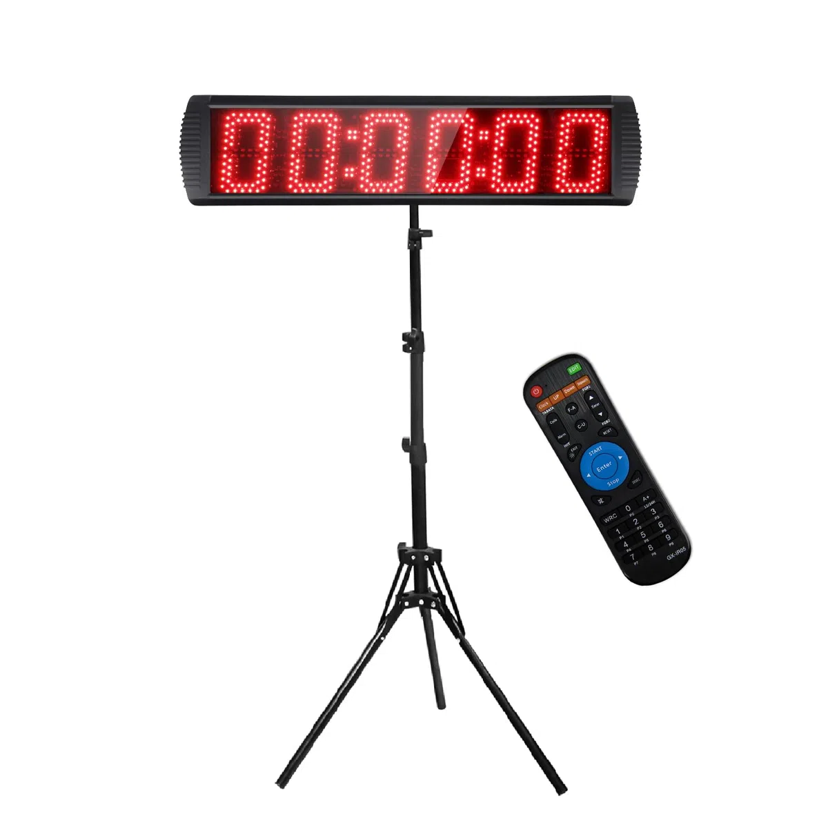LED Stoppuhr 5 Zoll Sport Timer mit Stativ Countdown/Up Fernbedienung