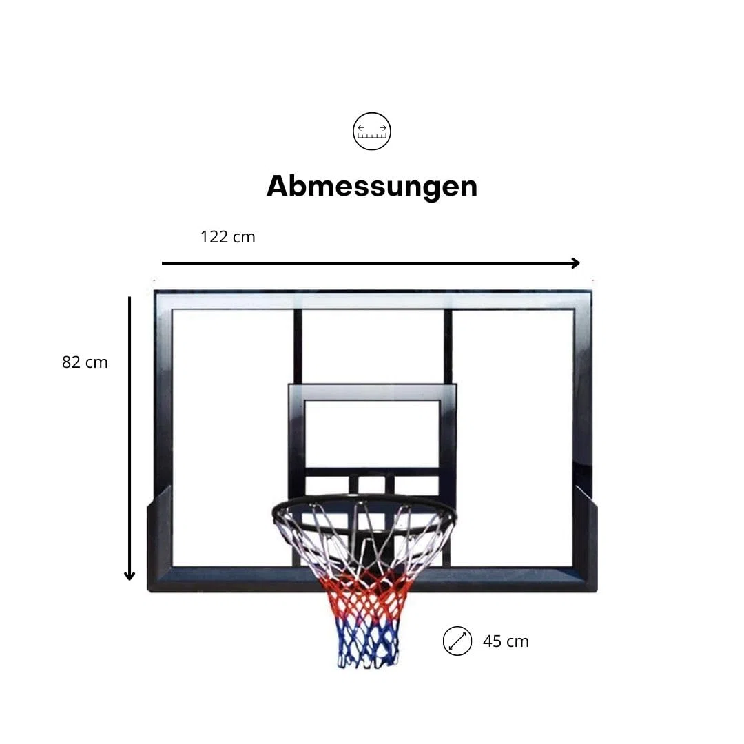 Pegasi Basketballbrett School 122x82cm
