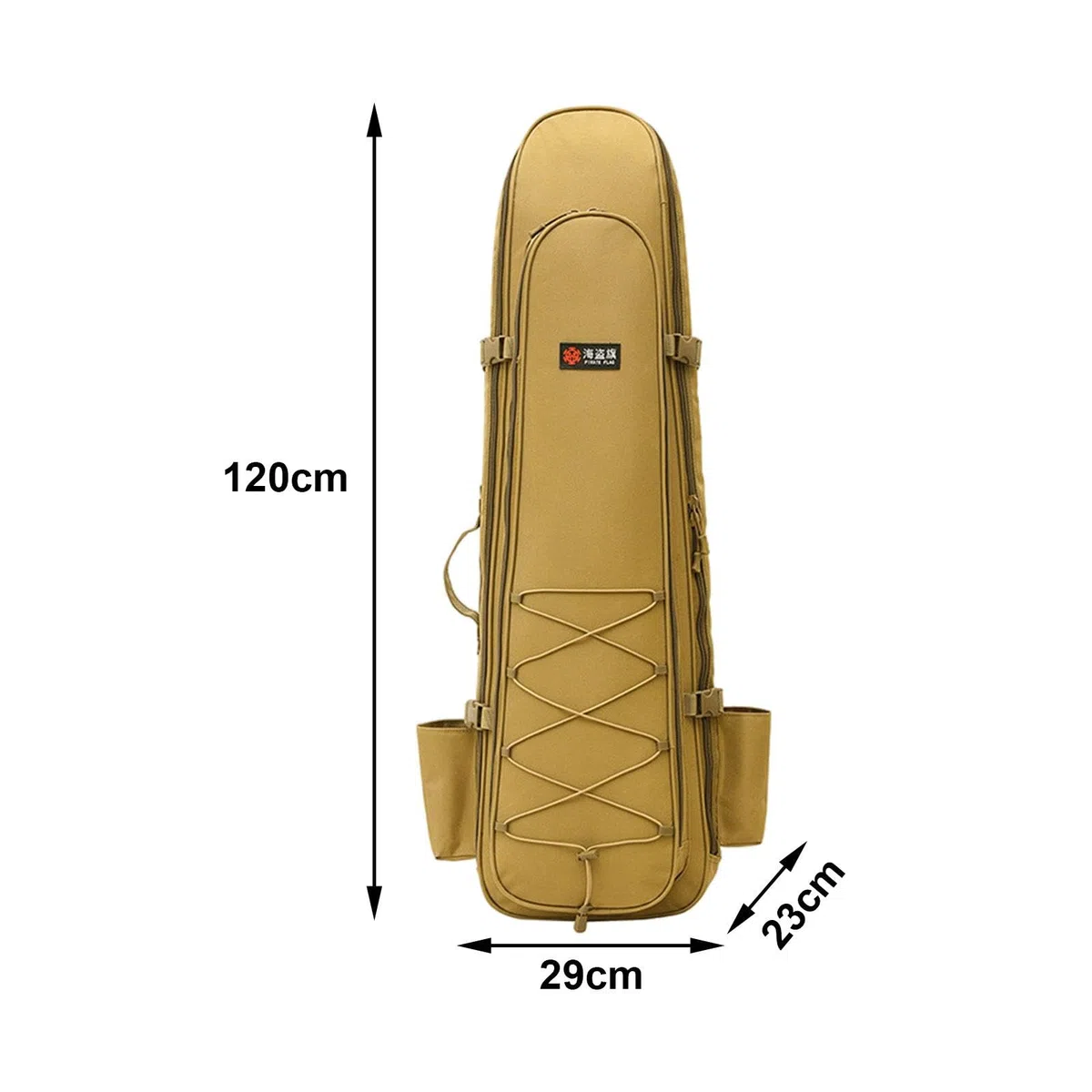 kowaku Lange Flossentasche, Tauchflossentasche, schützende, leichte Tauchtasche mit Reißverschluss, Rucksack, Tauchtasche zum Angeln, Wassersport, Schwimmen