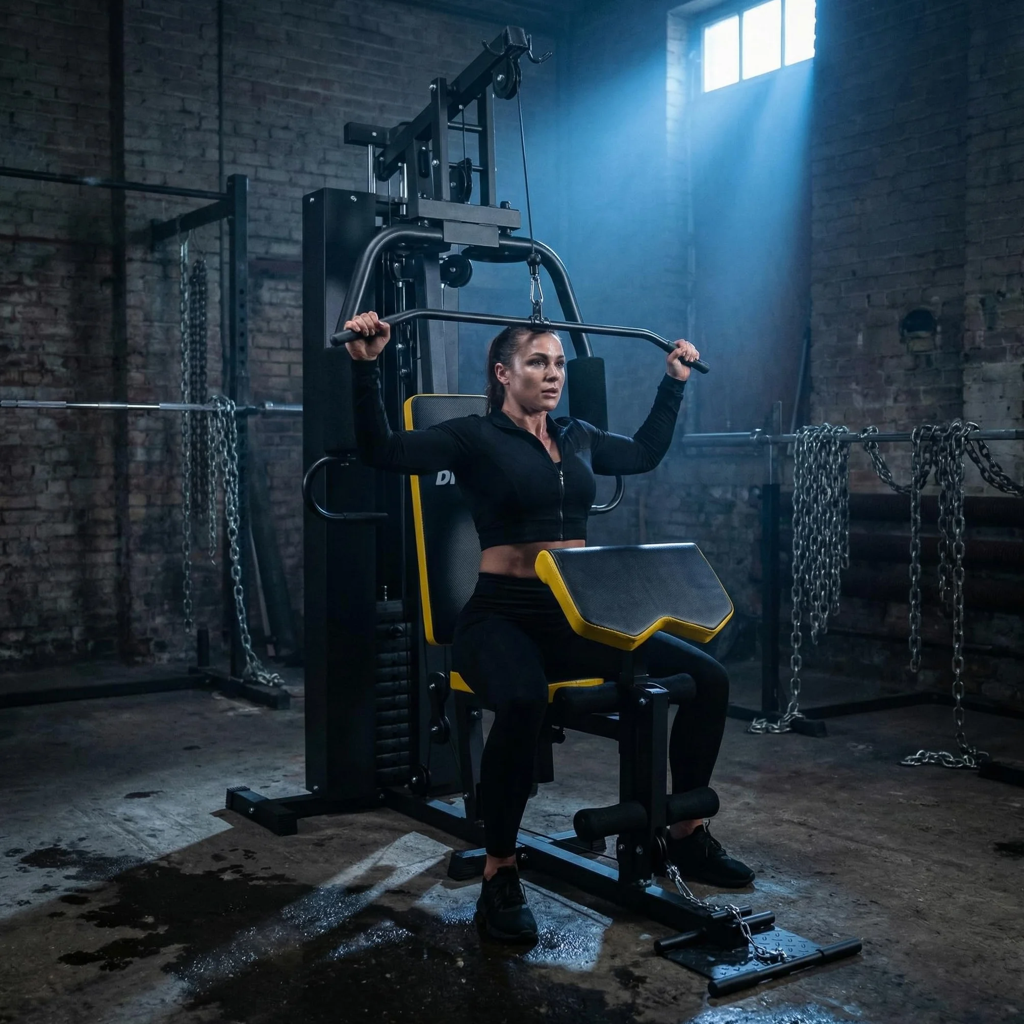 Dione HG3 - Fitnessstation - Multi-Gym - Krafstation - Mit 45 kg Gewichte - Erweiterbar auf 100 kg - Homegym