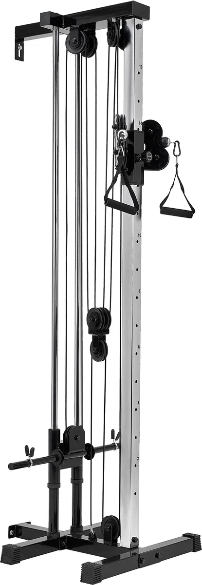 Bad Company Kabelzug-Station für die Wandmontage I Kompakter Seilzug für das Homegym I BCA-137