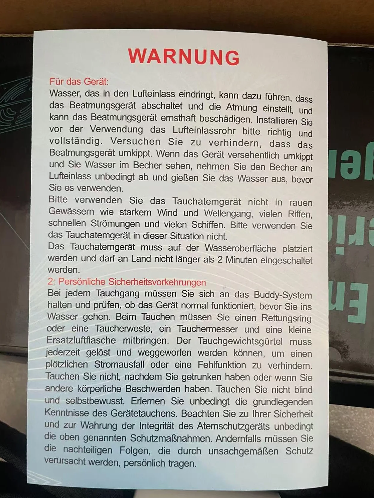 3,5 H Tauchsystem, Tragbare Scuba Tauchausrüstung Tauchtank mit Ladebatterien, Octopus Regulator und Tauchfahne, Tanklos Tauchausrüstung Unterwasser Atmung für Erwachsene, Schwarz