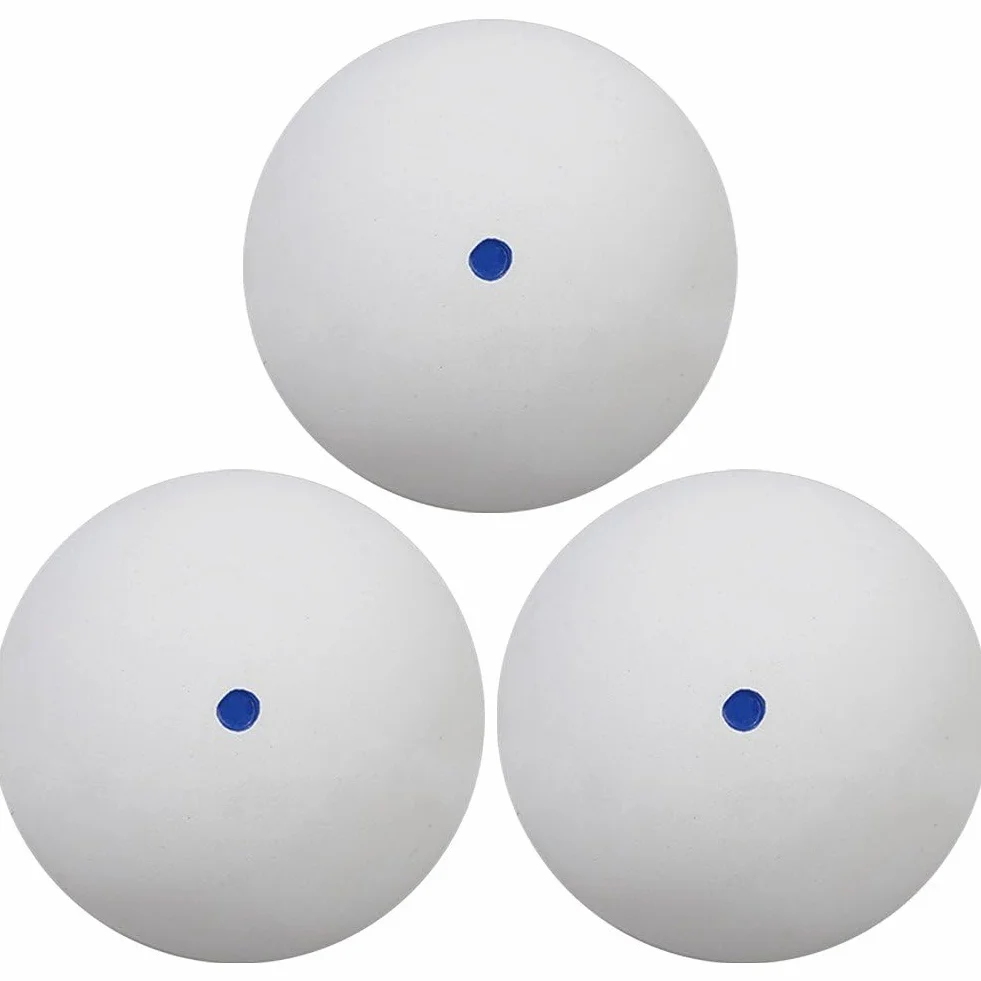Sanfly Squashbälle 3 Stück Gummi-squashball Rot Blau Gelb Schneller Speedball