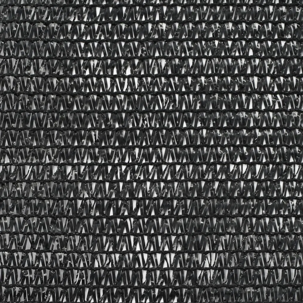 vidaXL Tenniszaun, HDPE, 1 x 25 m, Schwarz, für Zaun, Tennisnetz