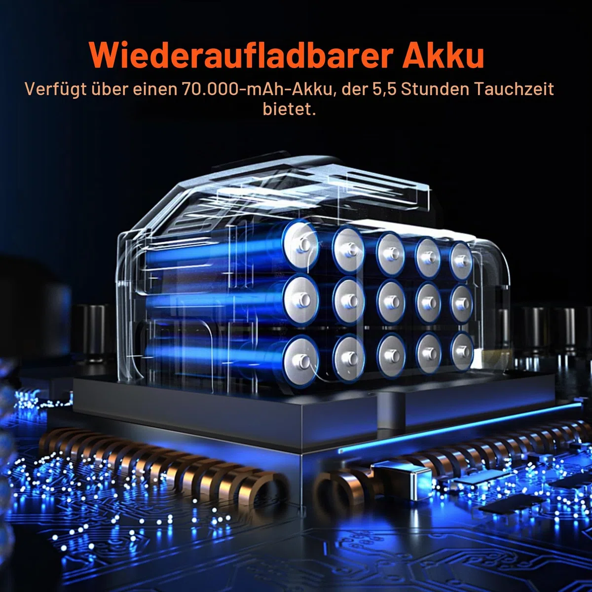 Scuba Dive System, Tauchen Ventilator Scuba Tank mit 10.1 m Schlauch, Wiederaufladbarer Luftkompressor Unterwasseratmungsgerät, Tankless Dive System zum Tauchen, Angeln, Bootsreinigung