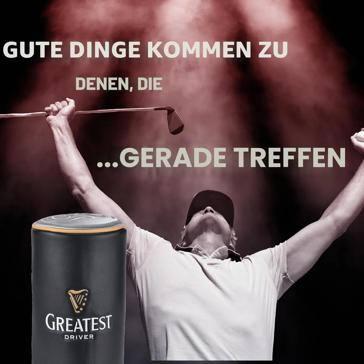 Shanker Golf Driver Schlägerhaube – Bierdosenform, lustige Schlägerhaube – Tour-Grade PU-Leder Golfschlägerhülle mit gestickter Oberfläche