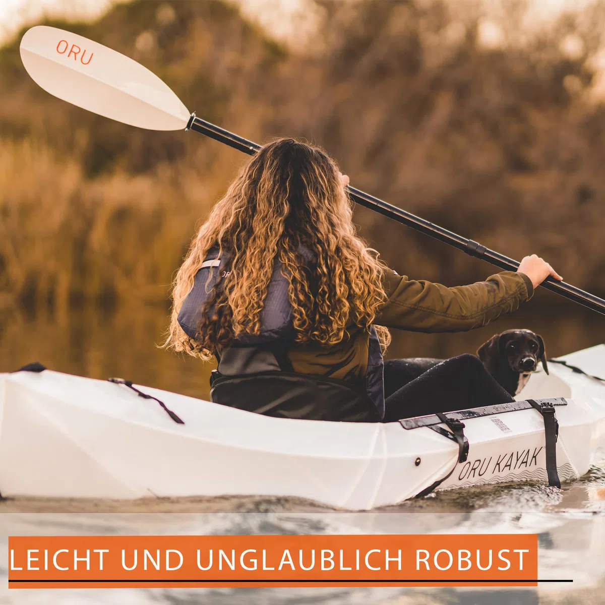 Oru Kayak Faltbares Kajak Lake | Stabil, faltbar, langlebig, leicht - Anfänger, Intermediär - Freizeitpaddeln auf Seen und Flüssen - Kapazität: 113 kg, Größe (aufgebaut): 274 x 81 cm, 7,7 kg