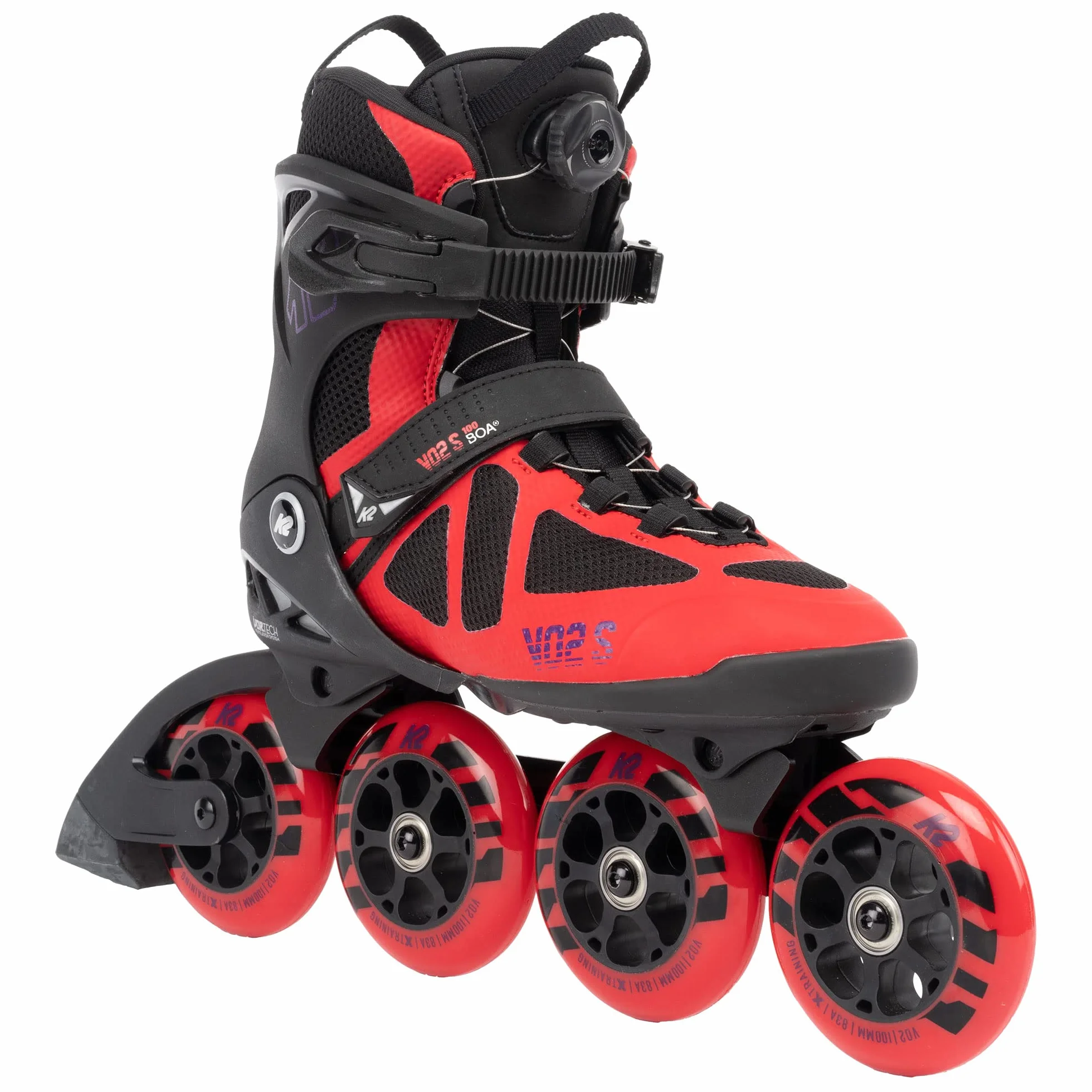 K2 VO2 S 100 BOA Inline Skate 2021 Black/orange/red